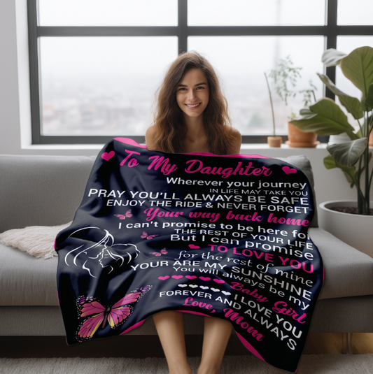 To My Daughter | FLM Arctic Fleece Blanket 50x60