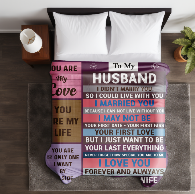 To My Husband | FLM Arctic Fleece Blanket 50x60